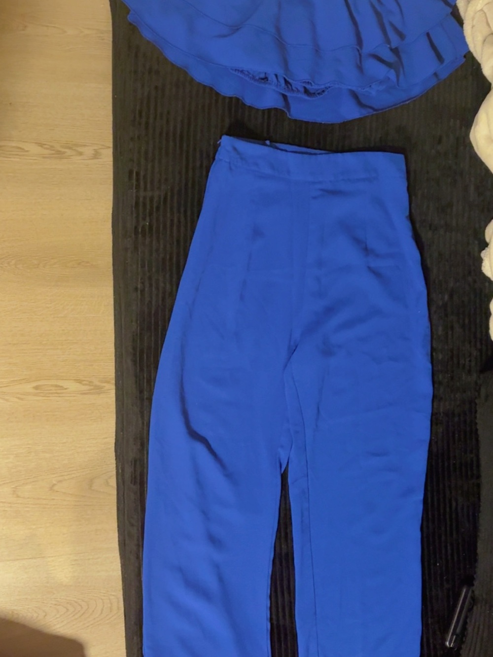 SHEIN High-Waist Skinny Pants in Royal Blue